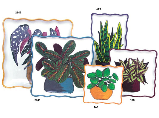 Bisque Sassy Square Plate (Case of 6)