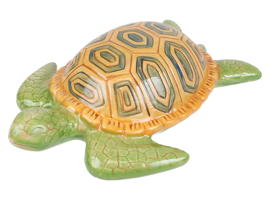 Bisque Large Contemporary Sea Turtle Plaque (Case of 2)