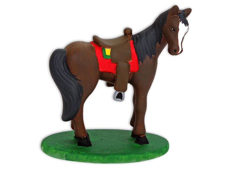 Bisque Horse With Saddle (Case of 4)