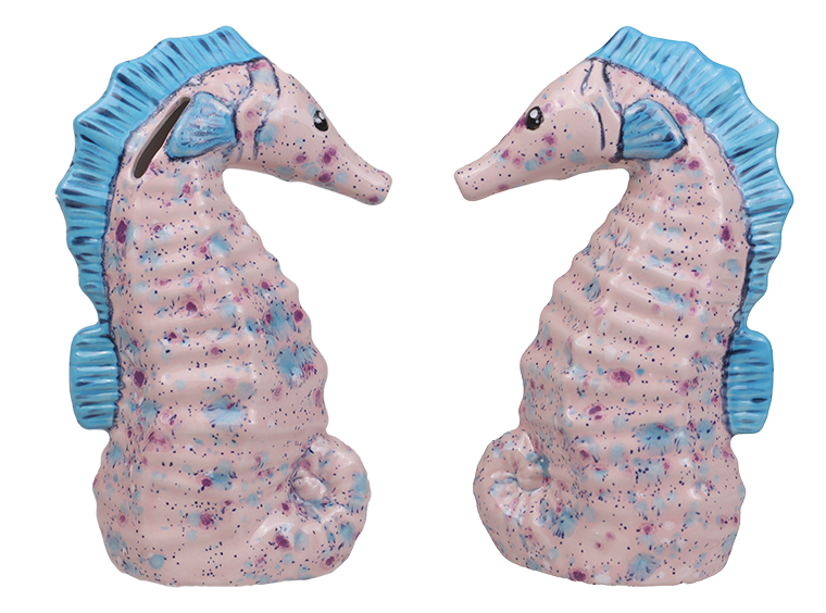 Bisque Seahorse Bank (Case of 6)