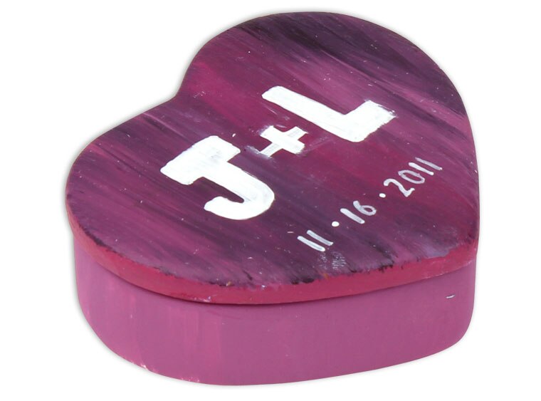 Bisque Small Heart Box (Case of 4)
