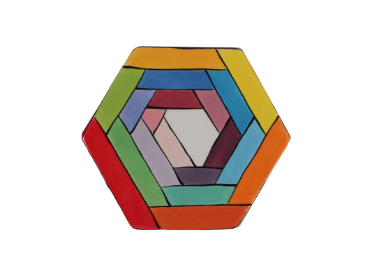 Bisque Hexagon Coaster (Case of 12)