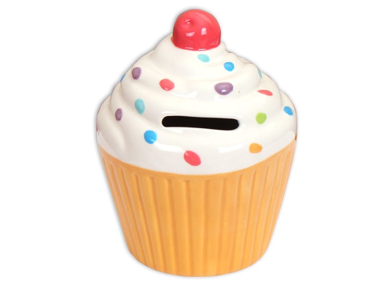 Bisque Cupcake Bank (Case of 4)