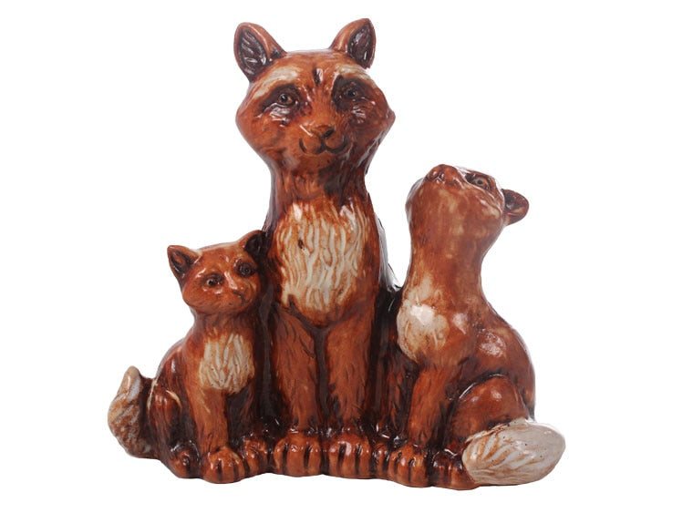 Bisque Fox Family (Case of 4)