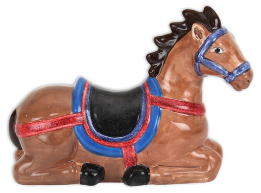 Bisque Lying Horse (Case of 4)