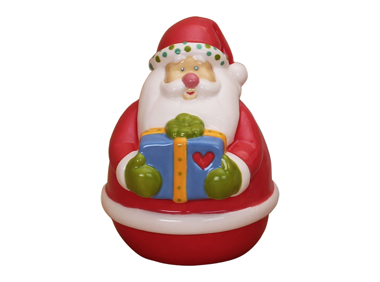 Bisque Jolly Mr. Claus (Case of 4)