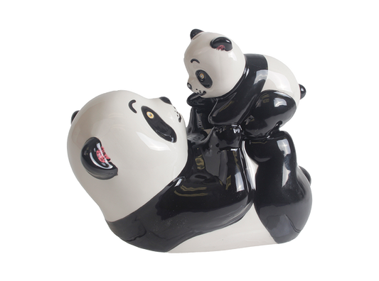 Bisque Mama And Baby Panda (Case of 4)