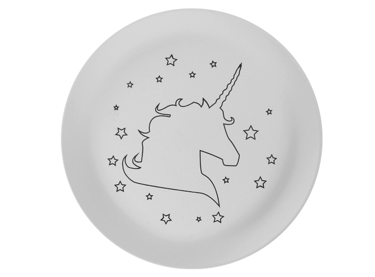 Bisque Star The Unicorn Plate (Case of 6)