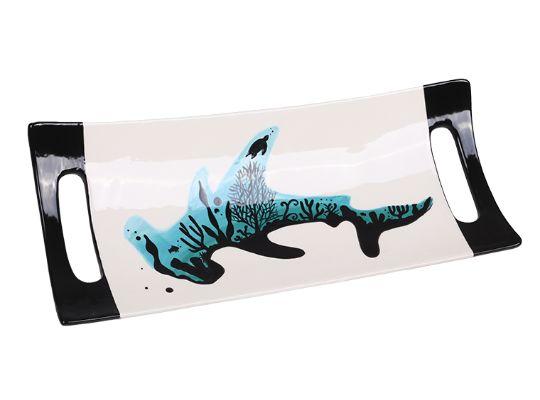 Bisque Hannover Swoop Platter (Case of 4)