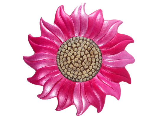 Bisque Sunflower Plaque (Case of 8)
