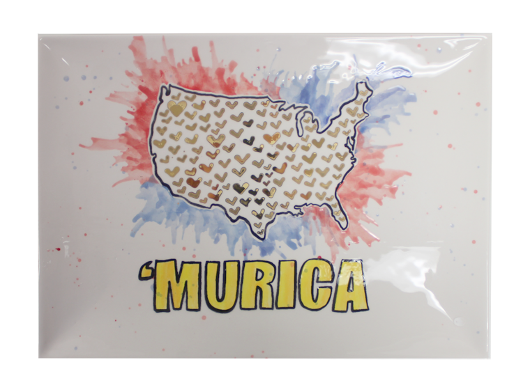 Bisque Murica Platter (Case of 4)