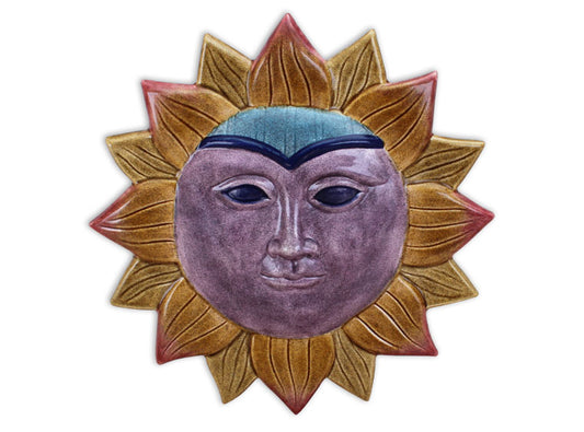 Bisque Large Sun Plaque (Case of 3)