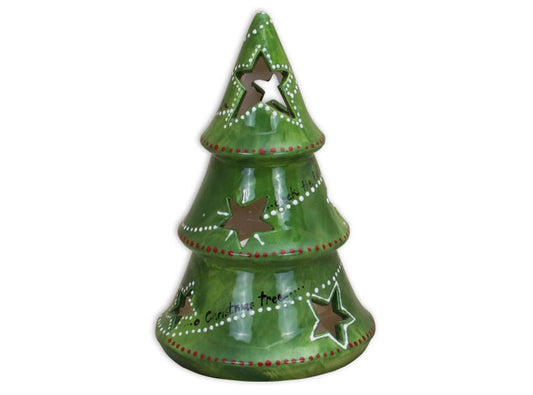 Bisque Christmas Tree Votive (Case of 2)