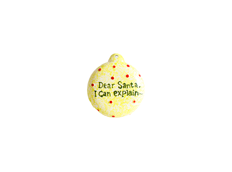 Bisque I Can Explain Ornament (Case of 12)