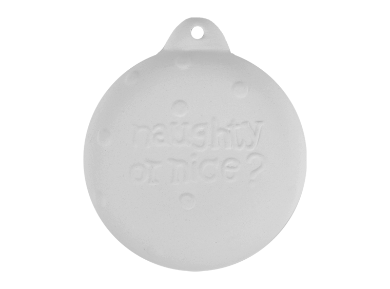 Bisque Naughty Or Nice Ornament (Case of 12)