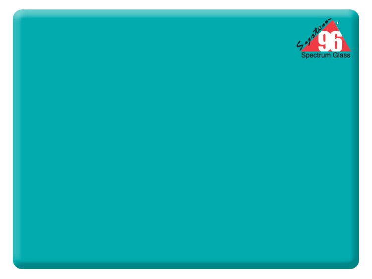 Turquoise Green Opalescent Fusible Range Glass (Case of 1)
