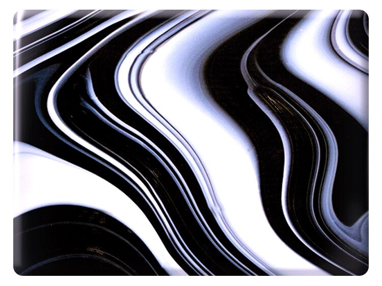 Licorice Swirl OpalArt Glass Blank (Case of 1)