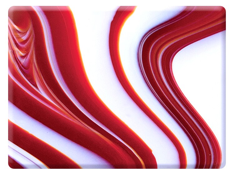 Strawberries & Cream OpalArt Glass Blank (Case of 1)