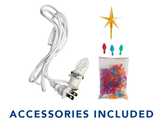 Bisque Lighted Christmas Tree (Case of 1)