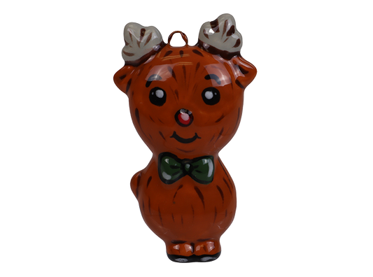 Bisque Jolly Rudolph Ornament (Case of 24)