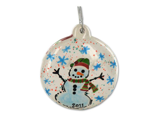 Bisque Button Ornament (Case of 10)