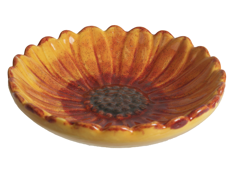 Bisque Sunflower Sauce Dish (Case of 12)
