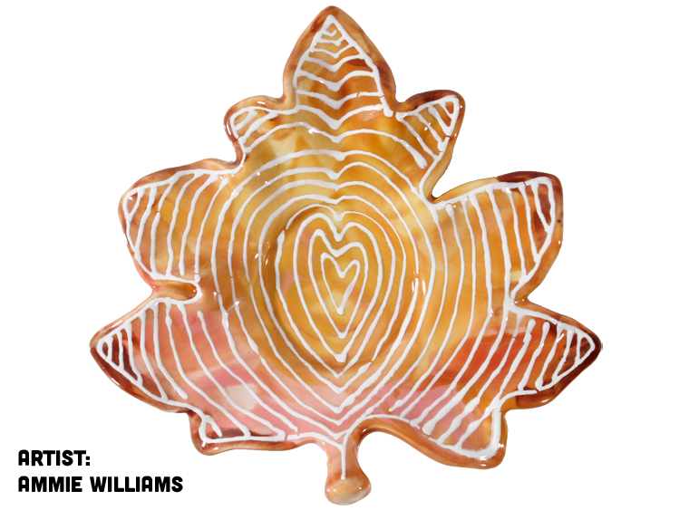 Bisque Leaf Votive (Case of 12)