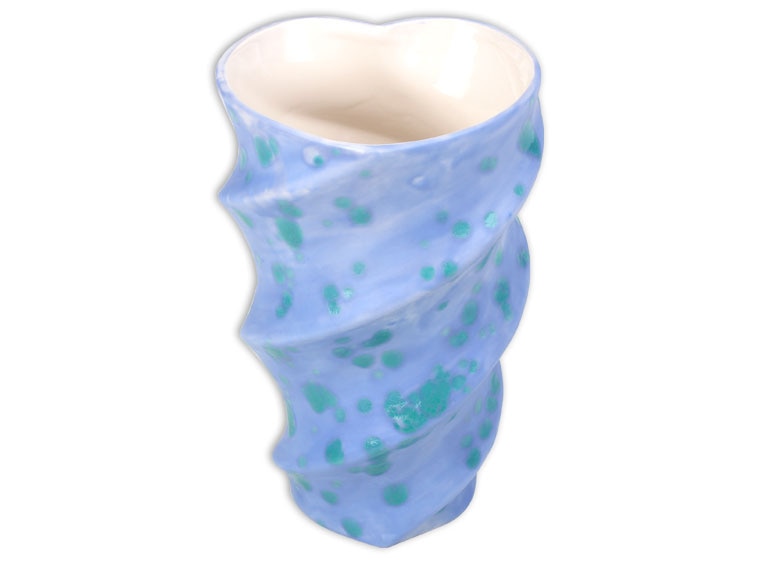 Bisque Hurricane Heart Vase (Case of 2)