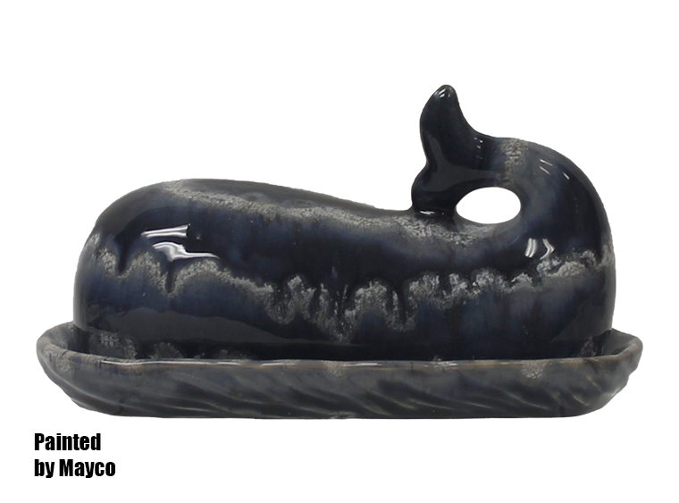Bisque Whale Butter Dish (Case of 3)