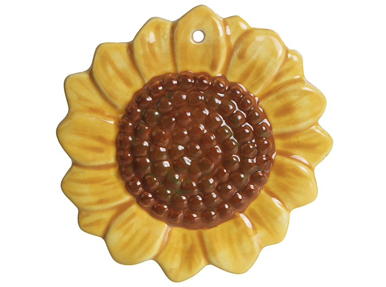Bisque Sunflower Ornament (Case of 12)