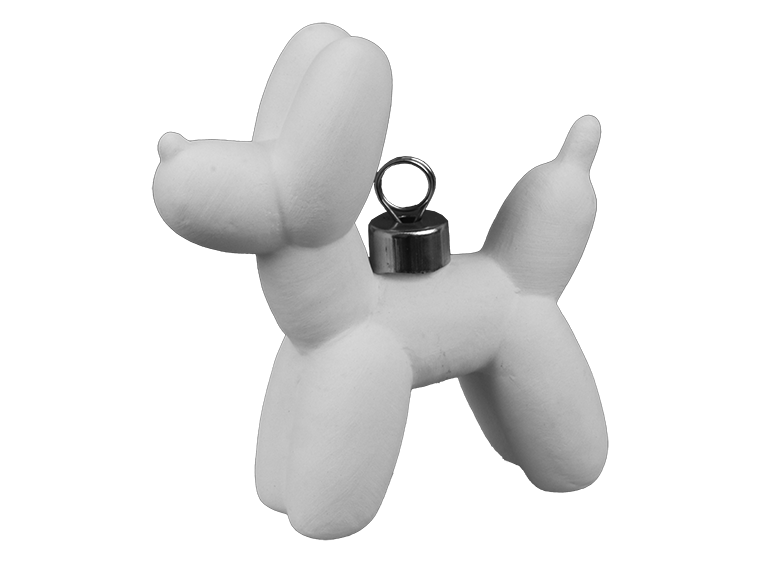 Bisque Balloon Puppy Ornament (Case of 8)