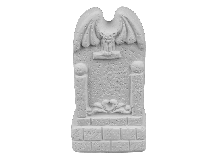 Bisque Spooky Bat Tombstone (Case of 8)