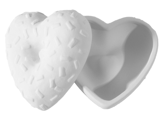 Bisque Donut Heart Box (Case of 6)