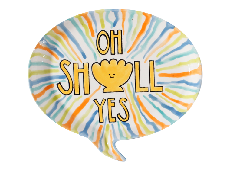 Bisque Oh Shell Yes Plate (Case of 8)
