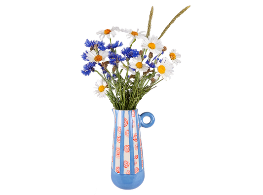 Bisque Slender Striped Vase (Case of 4)
