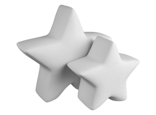 Bisque 5" Standing Star (Case of 6)