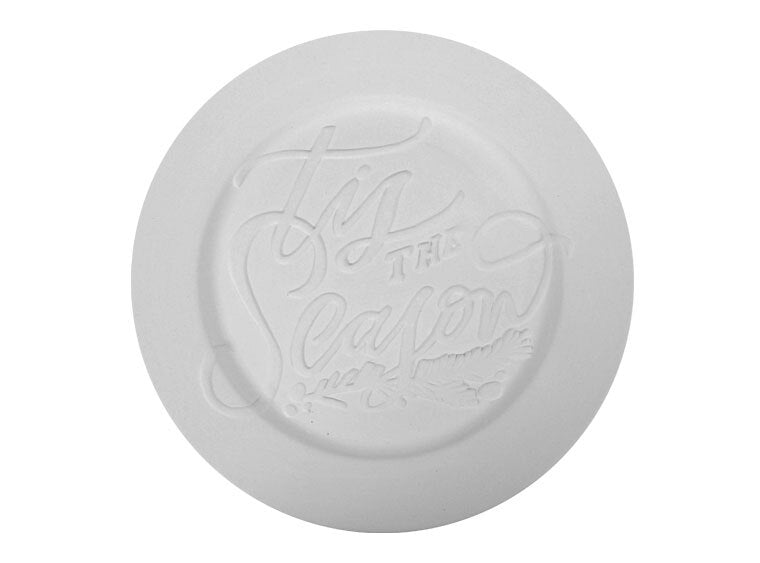 Bisque Tis The Season Plate (Case of 6)