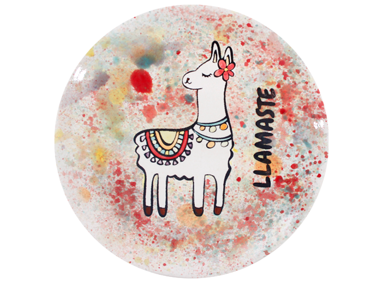Bisque Llamaste Plate (Case of 6)