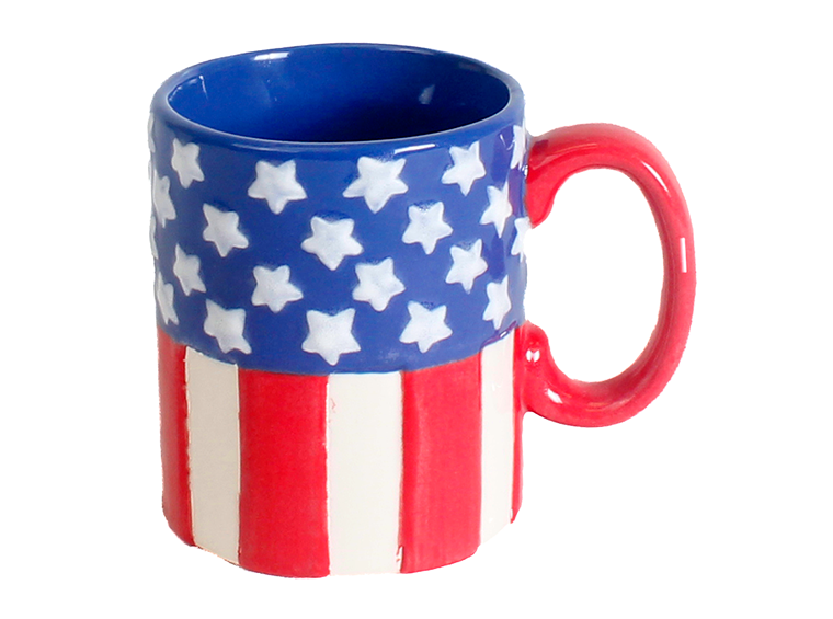 Bisque Stars And Stripes Mug (Case of 6)
