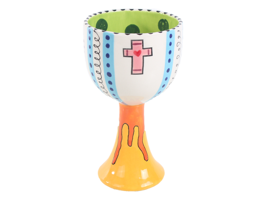 Bisque Hand Detailed Blessing Cup (Case of 6)