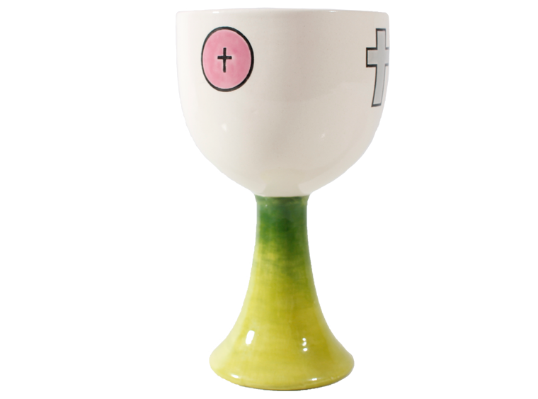 Bisque Hand Detailed Blessing Cup (Case of 6)