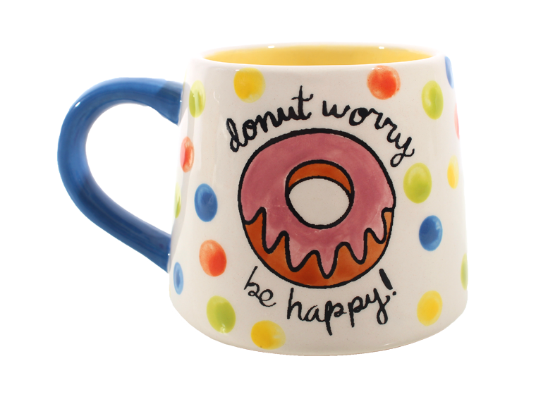 Bisque Donut Worry Mug (Case of 4)