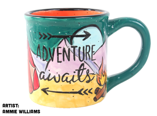Bisque Adventure Awaits Tin Mug (Case of 6)