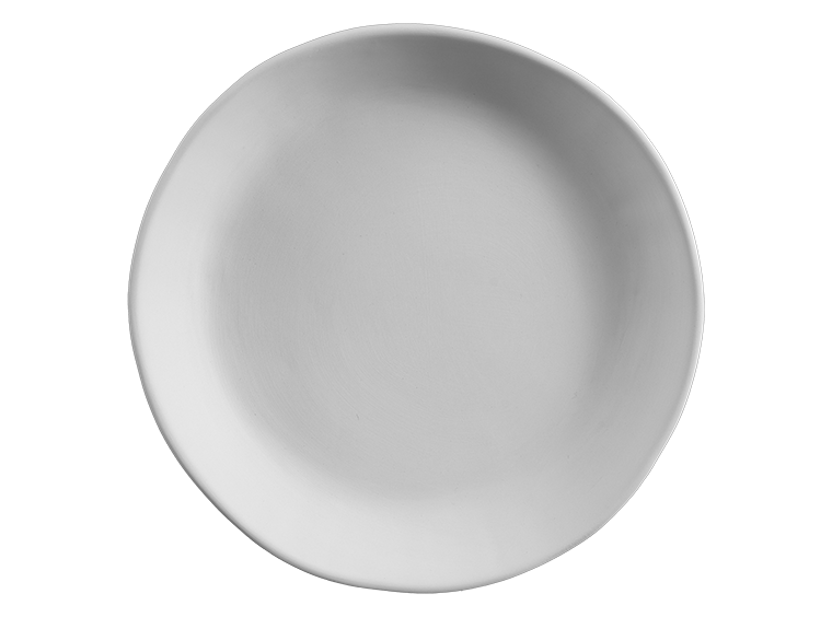 Bisque Natural Rim Plate (Case of 6)