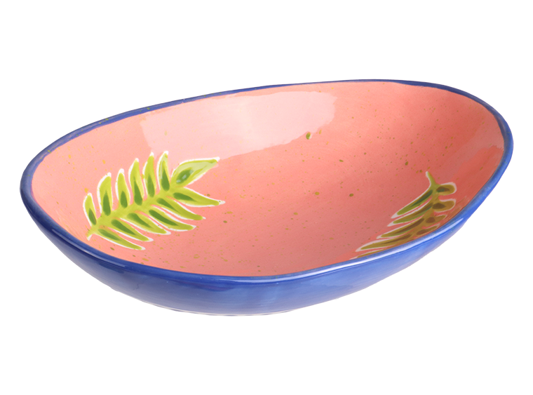 Bisque Large Organic Oval Plate (Case of 8)