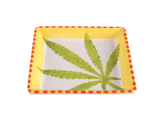 Bisque Chill Leaf Bread Dish (Case of 6)