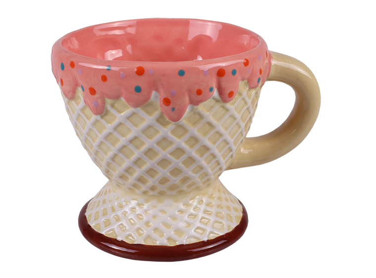 Bisque Waffle Cone Mug (Case of 6)