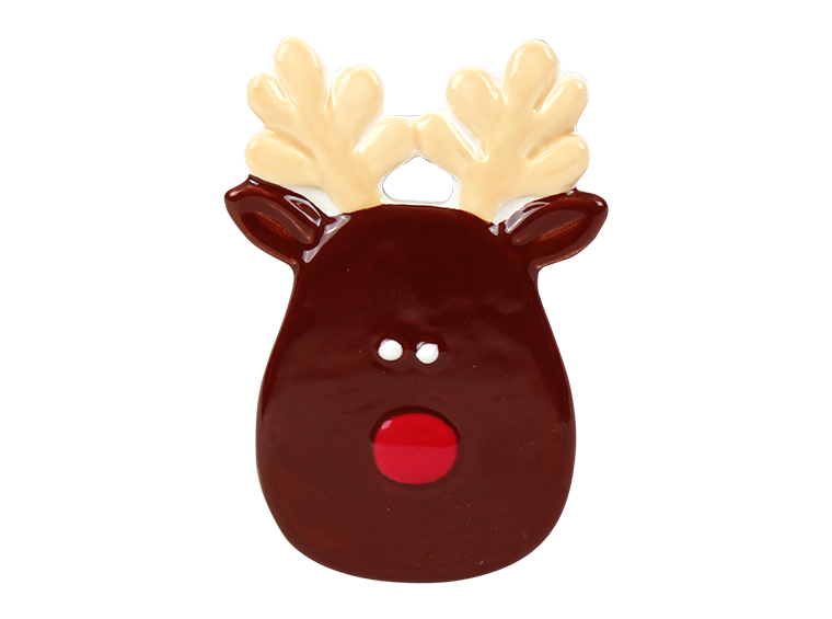 Bisque Reindeer Ornament (Case of 12)