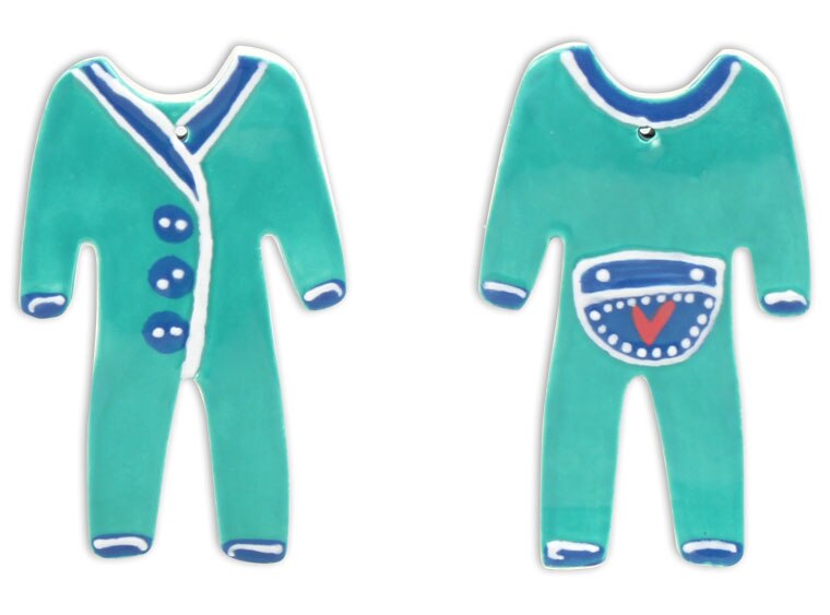Bisque Onesie Ornament (Case of 12)