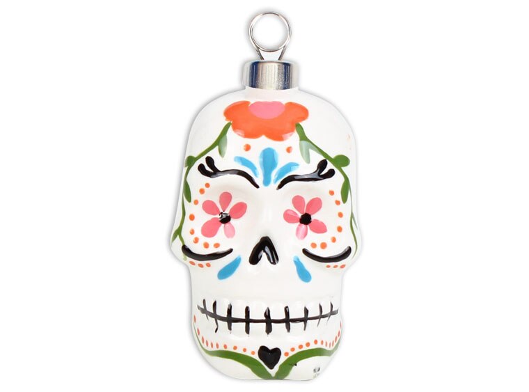 Bisque Skully Ornament (Case of 12)